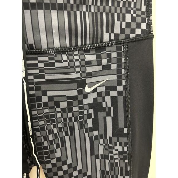 Nike Leggings Running Dry Fit Black and Gray Workout Sports Pants Size S - Picture 7 of 10